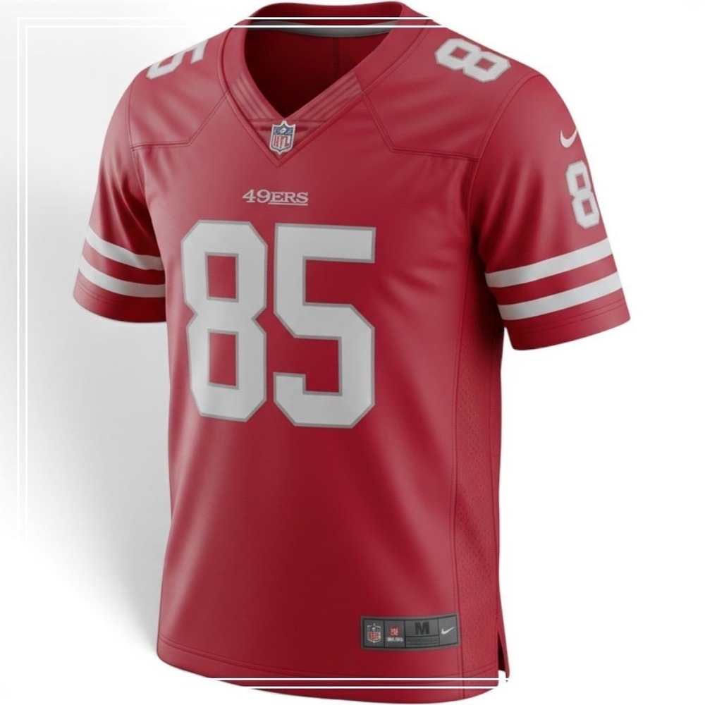 Nike George Kittle San Francisco 49ers NFL Jersey Mens Medium Red 85